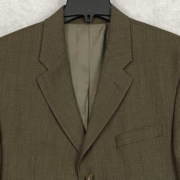 Vintage Lauren Ralph Lauren Blazer Mens Size 43R Brown Wool Single 3 Button 1996 - Picture 12 of 16